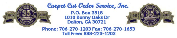 [Carpet Cut Order Services, Inc. LOGO]